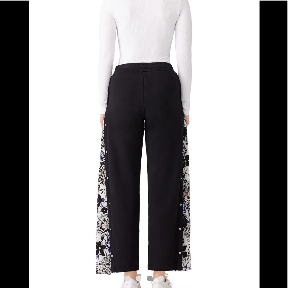 MSGM floral panel wide leg palazzo track pants - Picture 3 of 14